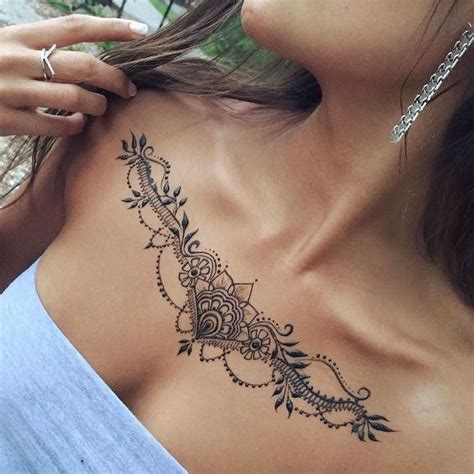 10 Prettiest Feminine Chest Tattoo Designs For Girls Eal Care
