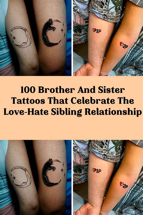 100 Matching Tattoos For Siblings To Celebrate Brother And Sister Love