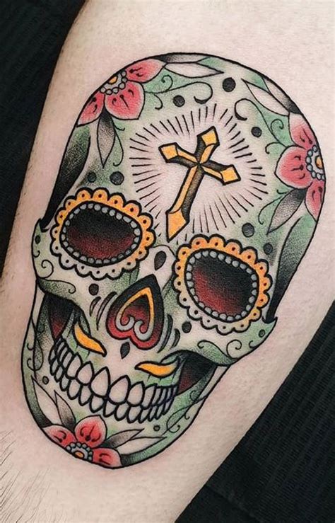 100 Unique Sugar Skull Tattoos Designs Ideas Tattoo Me Now