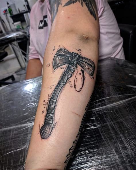 101 Amazing Mjolnir Tattoo Designs You Need To See Marvel Tattoos