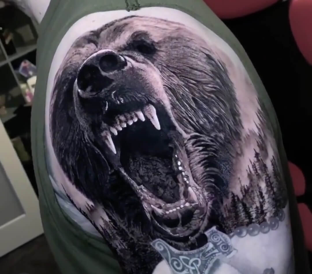 12 Best Grizzly Bear Tattoo Designs And Ideas Petpress Bear