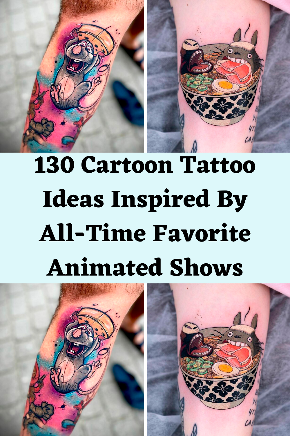 130 Cartoon Tattoo Ideas Inspired By All Time Favorite Animated Shows