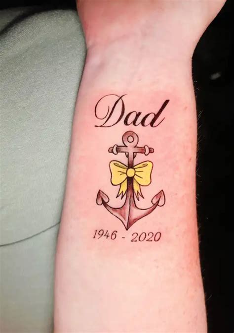 15 Memorial Tattoos For Your Dad Ever Loved