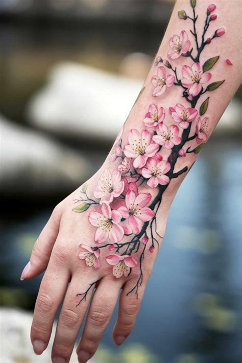 150 Cherry Blossom Tattoo Designs Meanings