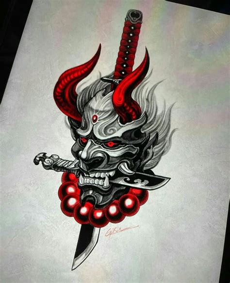 190 Oni Mask Tattoo Designs With Meaning 2022 Tattoosboygirl In