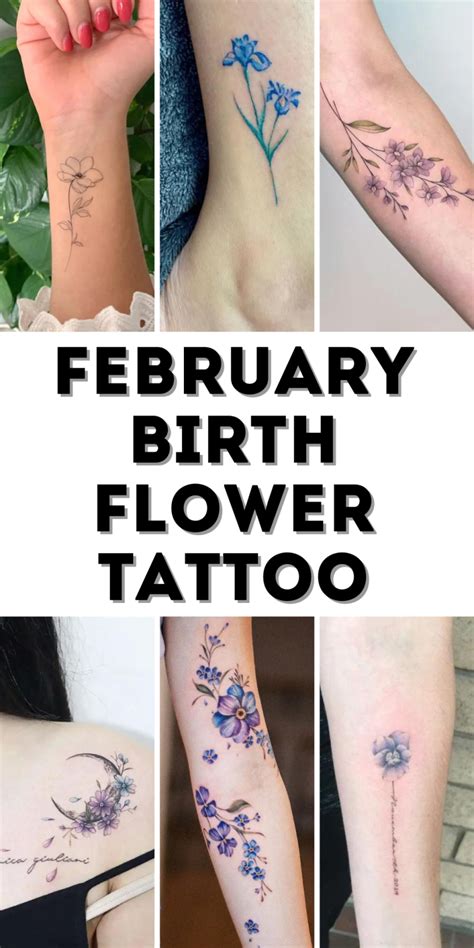 20 Beautiful February Birth Flower Tattoo Ideas