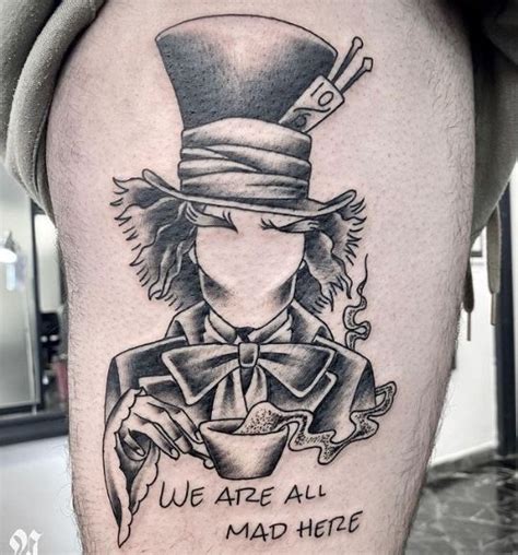 20 Brilliant Mad Hatter Tattoos Just For You The Xo Factor Mad