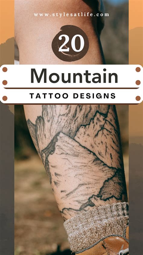 20 Meaningful Mountain Tattoo Designs For Nature Lovers
