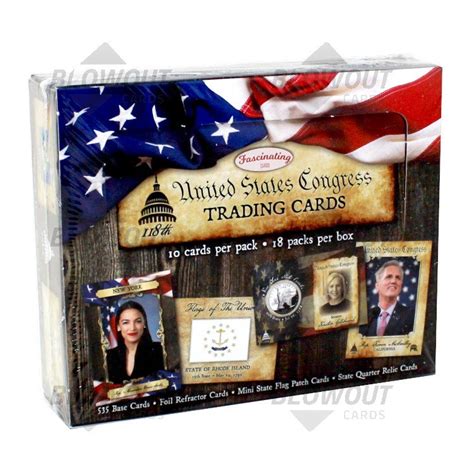 2024 Fascinating Cards United States Congress Trading Cards 8 Box Case