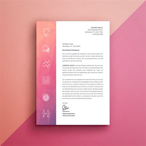 23 Business Letterhead Templates Branding Tips Venngage Blog H Ng