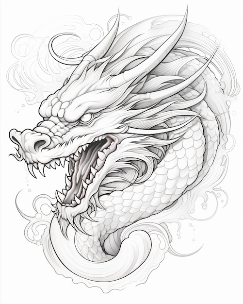24 Best Girly Dragon Tattoo Drawings Images On Pinterest Dragon