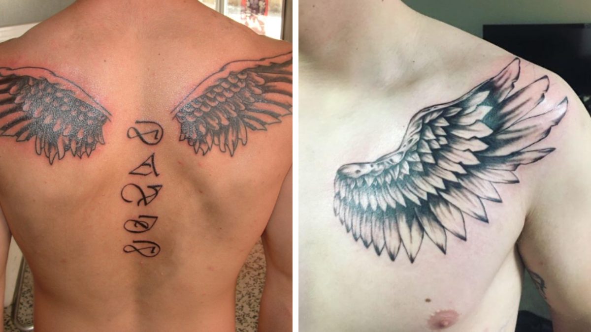 25 Stunning Angel Wing Tattoos For Men Pulptastic 25 Stunning Angel Wing Tattoos For Men Pulptastic