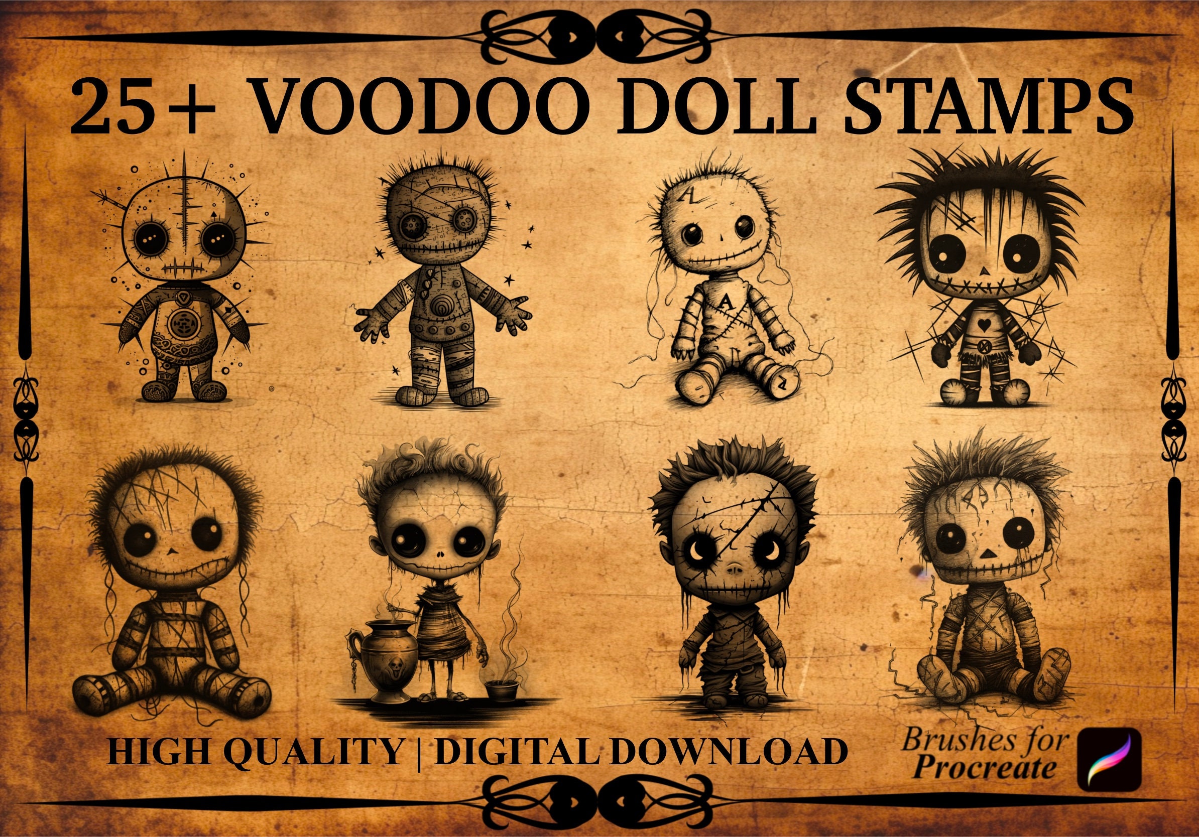 25 Voodoo Doll Procreate Brush Stamps Etsy 25 Voodoo Doll Procreate Brush Stamps Etsy