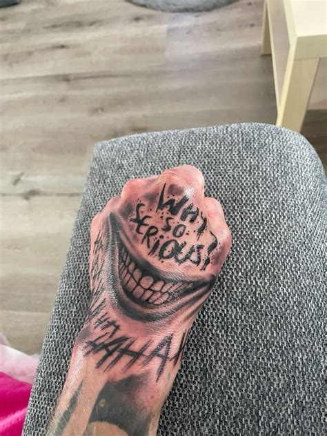 27 Joker Smile Tattoo On Hand Shartsister