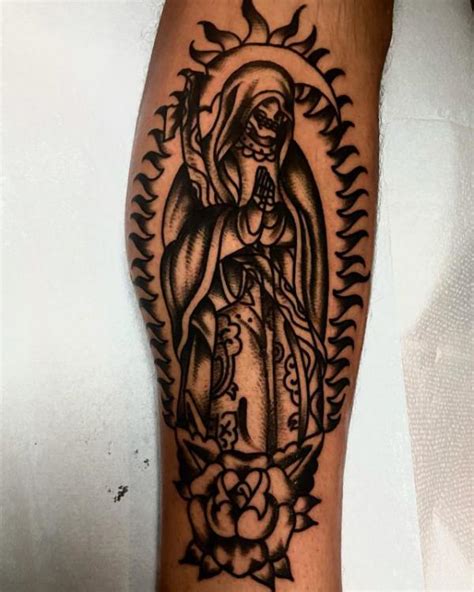 27 Santa Muerte Tattoo Design Cheriselaiba