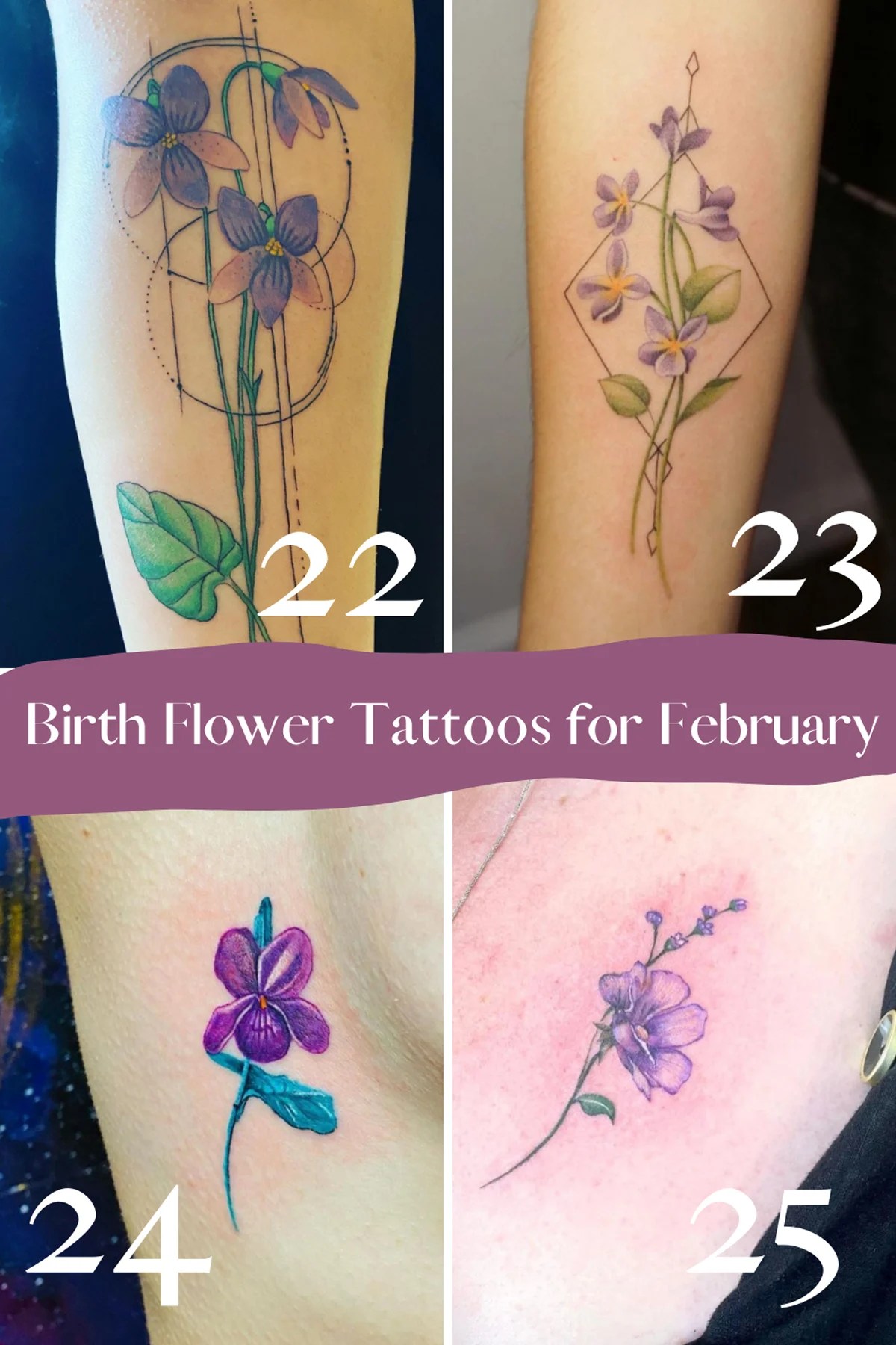 29 February Birth Flower Tattoo Witayashim