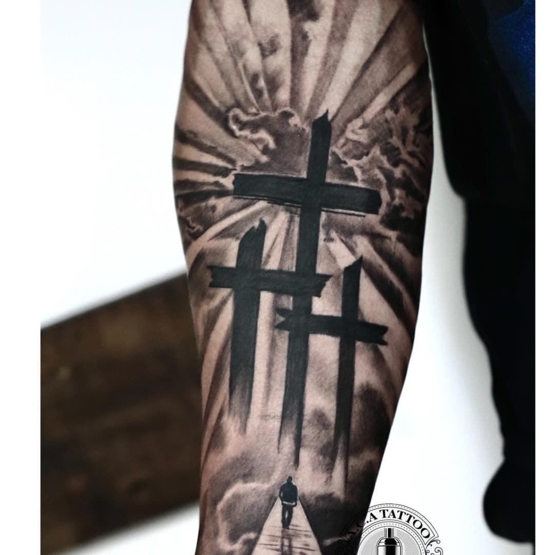 3 Crosses Tattoo: Bold & Meaningful Design Ideas
