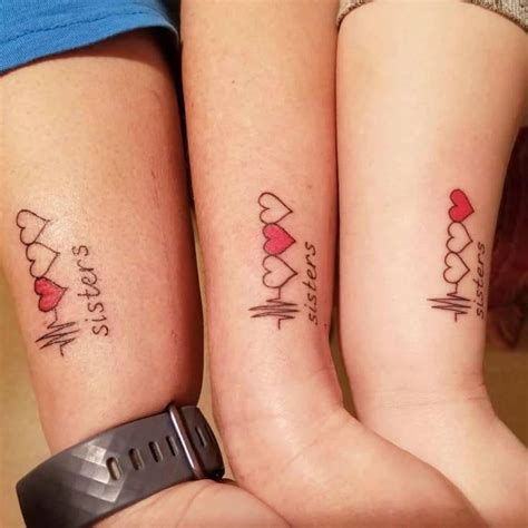 3 Matching Sister Tattoos: Bonding Ink Ideas