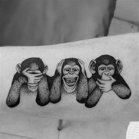 3 Wise Monkeys My New Tattoo Monkey Tattoos Wise Monkeys Three