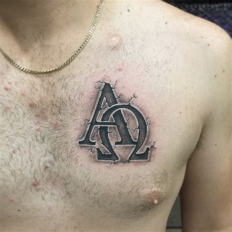 30 Alpha Omega Tattoo Designs For Men Greek Grandeur