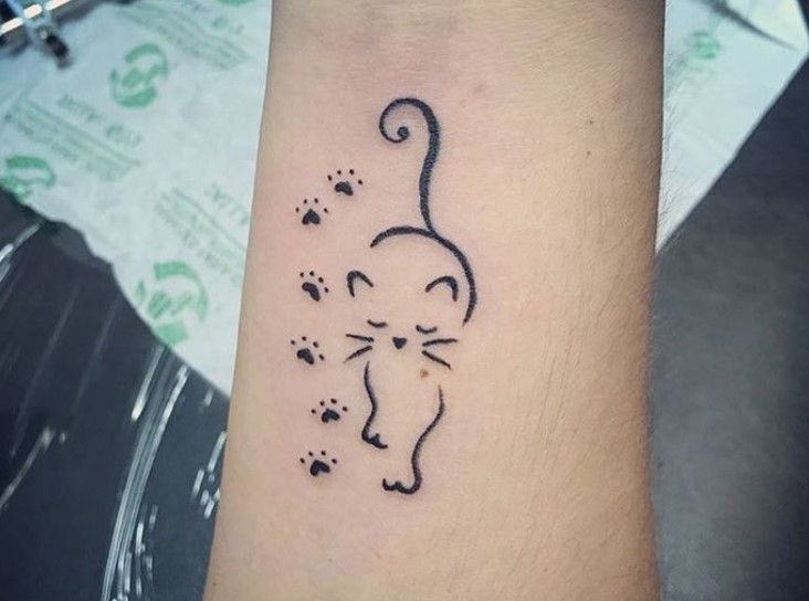 30 Best Cat Paw Print Tattoo Designs The Paws 30 Best Cat Paw Print Tattoo Designs The Paws