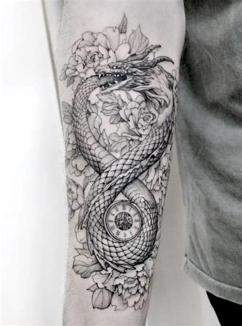 30 Dragon Forearm Tattoo Designs For Men Cool Creature Ideas