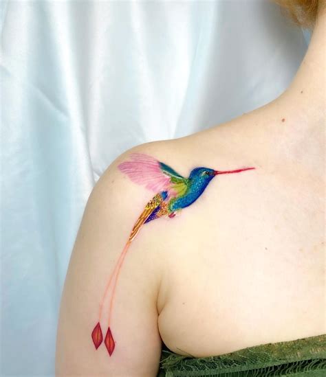 30 Lovely Hummingbird Tattoo Designs For Exquisite Body Art Hairstyle