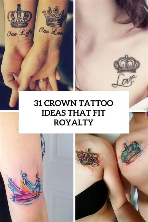 31 Crown Tattoo Ideas That Fit Royalty Styleoholic