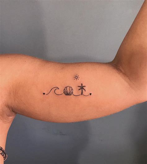 35 Beach Tattoo Ideas That Capture Paradise Small Beach Tattoos