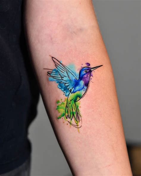37 Trendy Tattoo Watercolor Hummingbird Butterfly Tattoo Designs