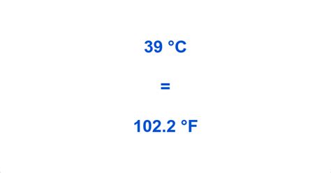 39 Celsius to Fahrenheit: Quick Conversion Guide