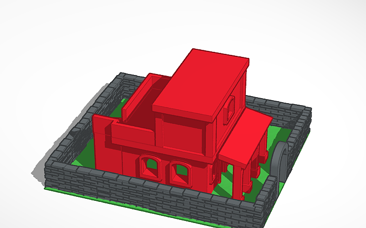 3D Design Traditional Indian Home Medieval Tinkercad