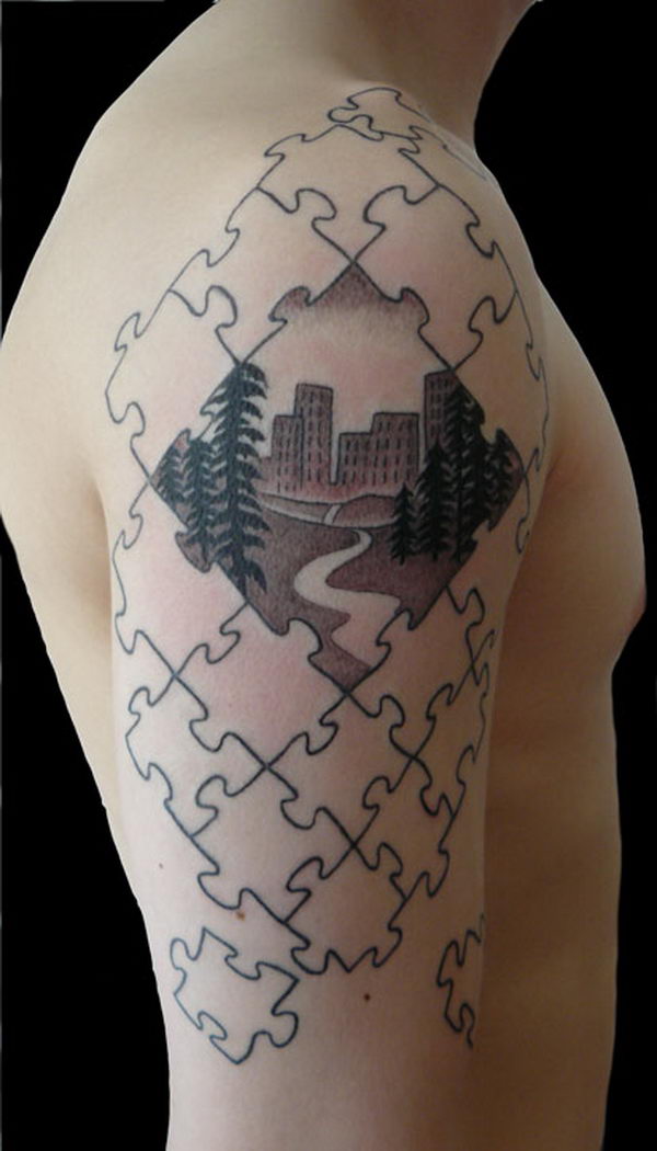 40 Cool Puzzle Piece Tattoo Design Ideas Hative