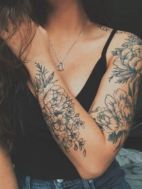 40 Exclusive And Stunning Arm Floral Sleeve Tattoo Designs For Your