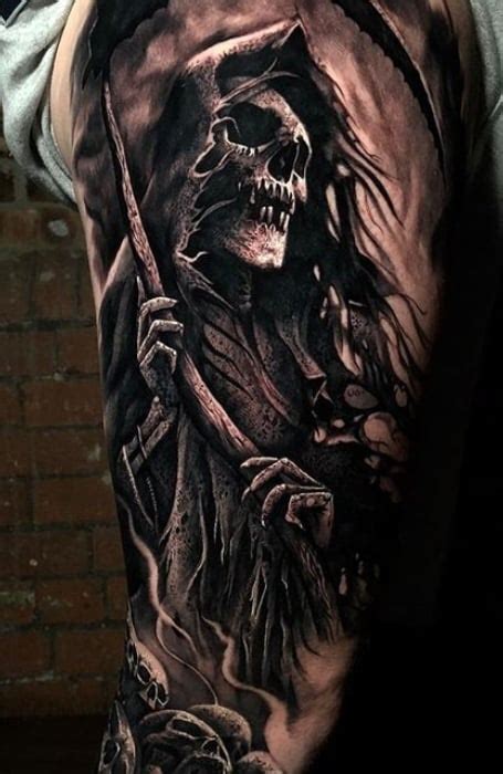 40 Grim Reaper Tattoo Designs Meaning The Trend Spotter