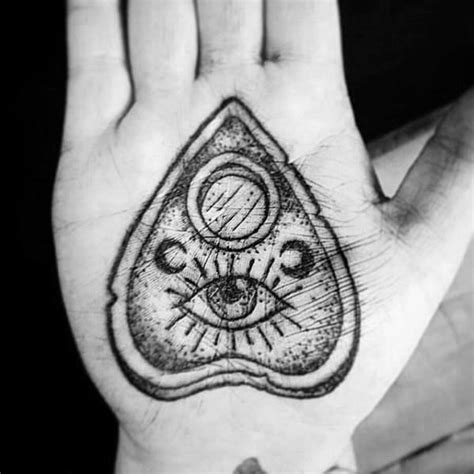 40 Planchette Tattoo Designs For Men Ouija Board Ink Ideas