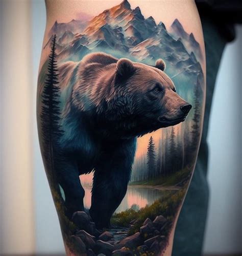 40 Stunning Bear Tattoos Symbolism And Meanings Art And Design