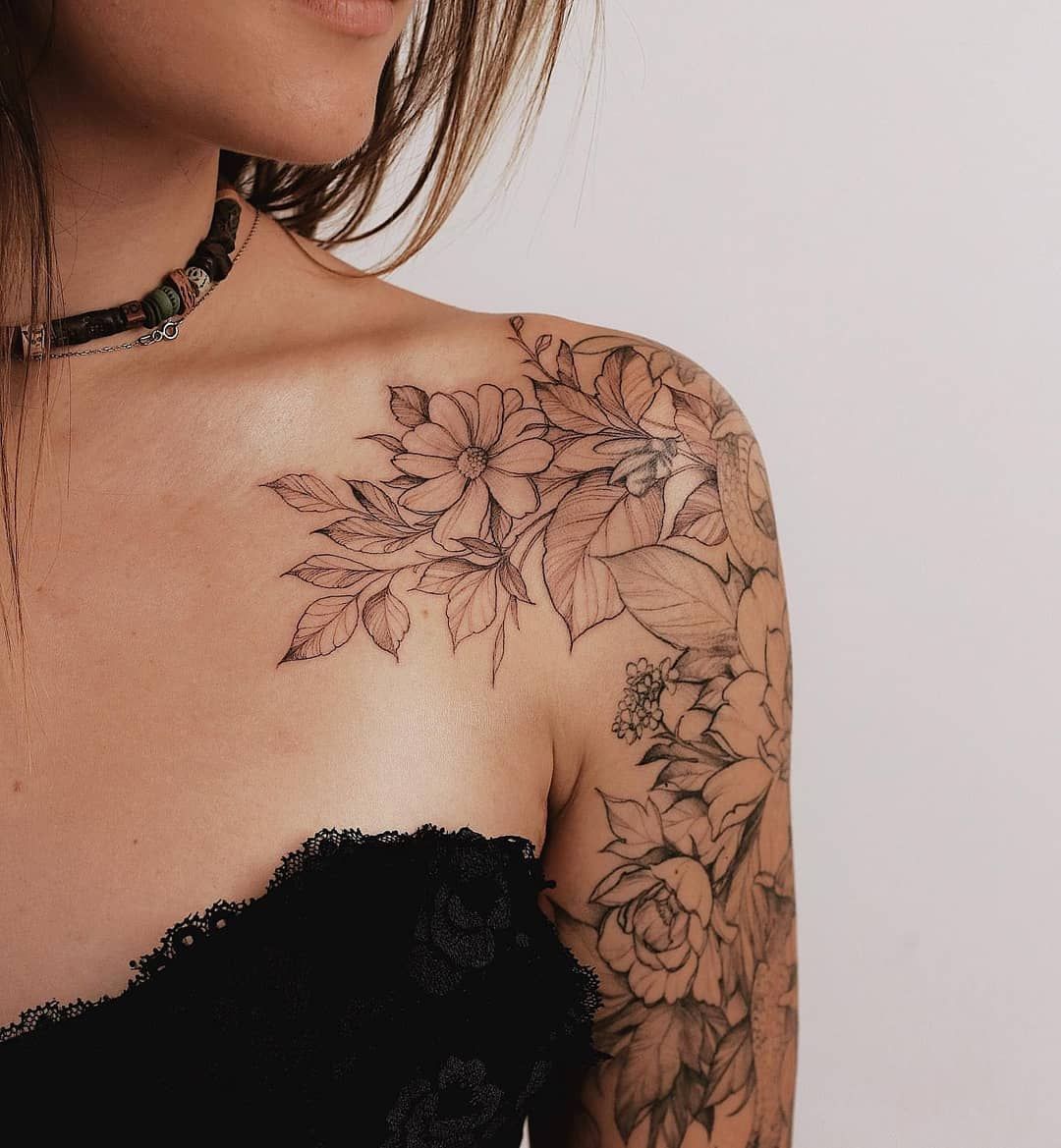 41 Most Beautiful Shoulder Tattoos For Women Stayglam