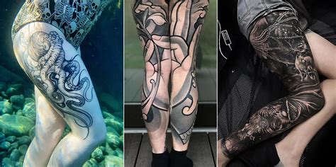 45 People Who Got Awesome Leg Tattoos Demilked