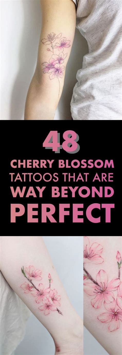 48 Cherry Blossom Tattoos That Are Way Beyond Perfect Tattooblend
