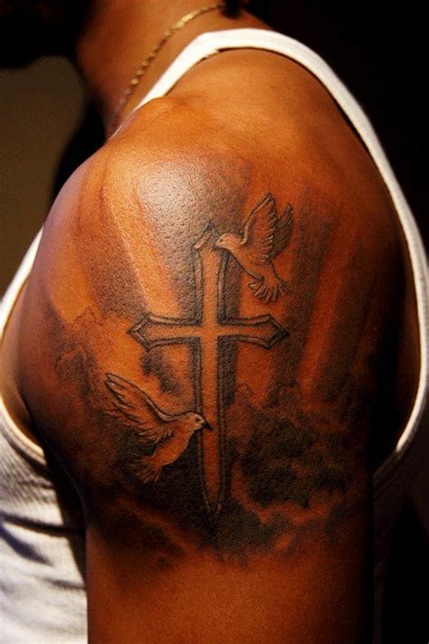 49 Nice Cross Shoulder Tattoos Shoulder Tattoos
