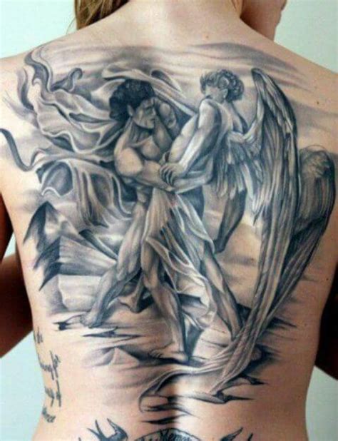 50 Beautiful Angel Tattoos For Men 2019 Devil Demon Archangel