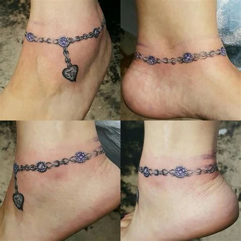 50 Best Ankle And Foot Tattoos Images On Pinterest Charm Bracelet