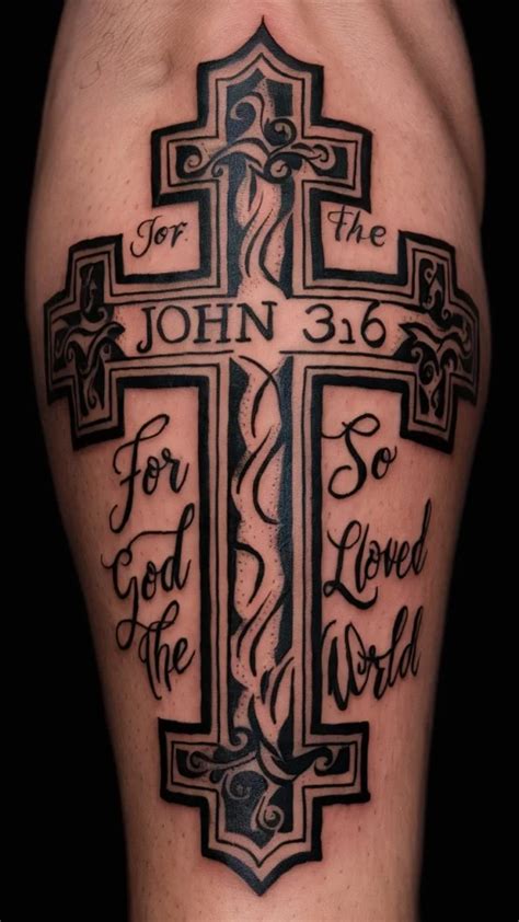 50 Cross With Bible Verse Tattoo Ideas Meaningful Designs
