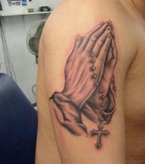 50 Excellent Praying Hands Tattoos For Shoulder Tattoo Designs