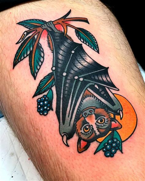 50 Traditional Bat Tattoo Designs For Men Old School Ideas