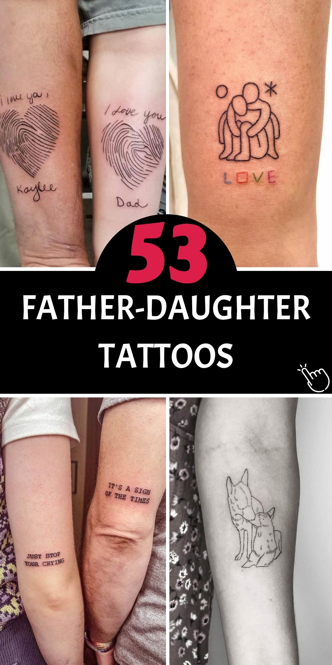 53 Heart Warming Father Daughter Tattoos