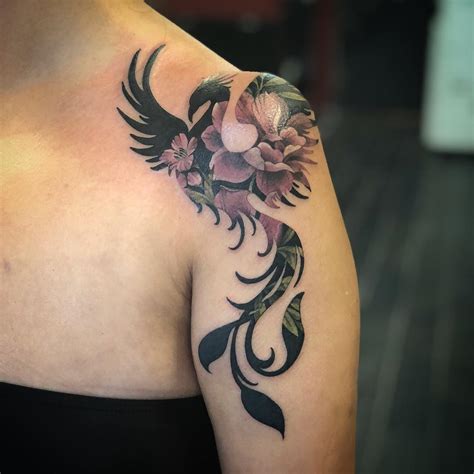 59 Outstanding Phoenix Shoulder Tattoos 59 Outstanding Phoenix Shoulder Tattoos