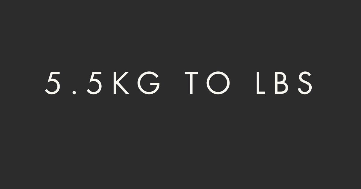 5kg to lbs: Quick and Easy Conversion Guide
