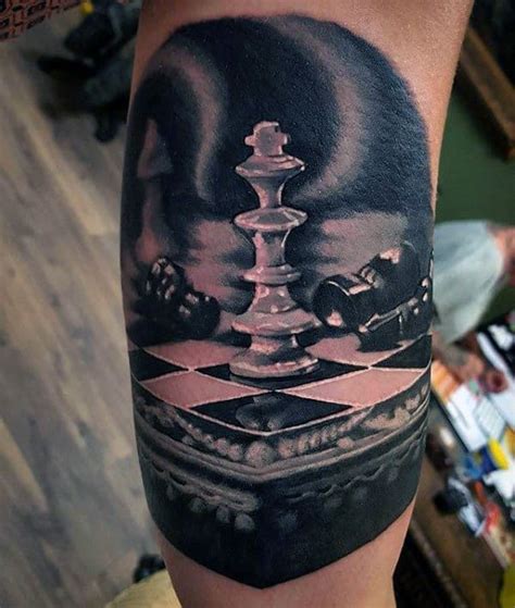 60 Epic King Chess Piece Tattoo Designs For Men 2023 Guide